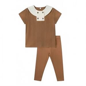 NEW BONJOUR boys sailor collar boys two piece set in copper
